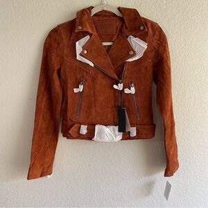 Blank NYC Suede Leather Moto Jacket